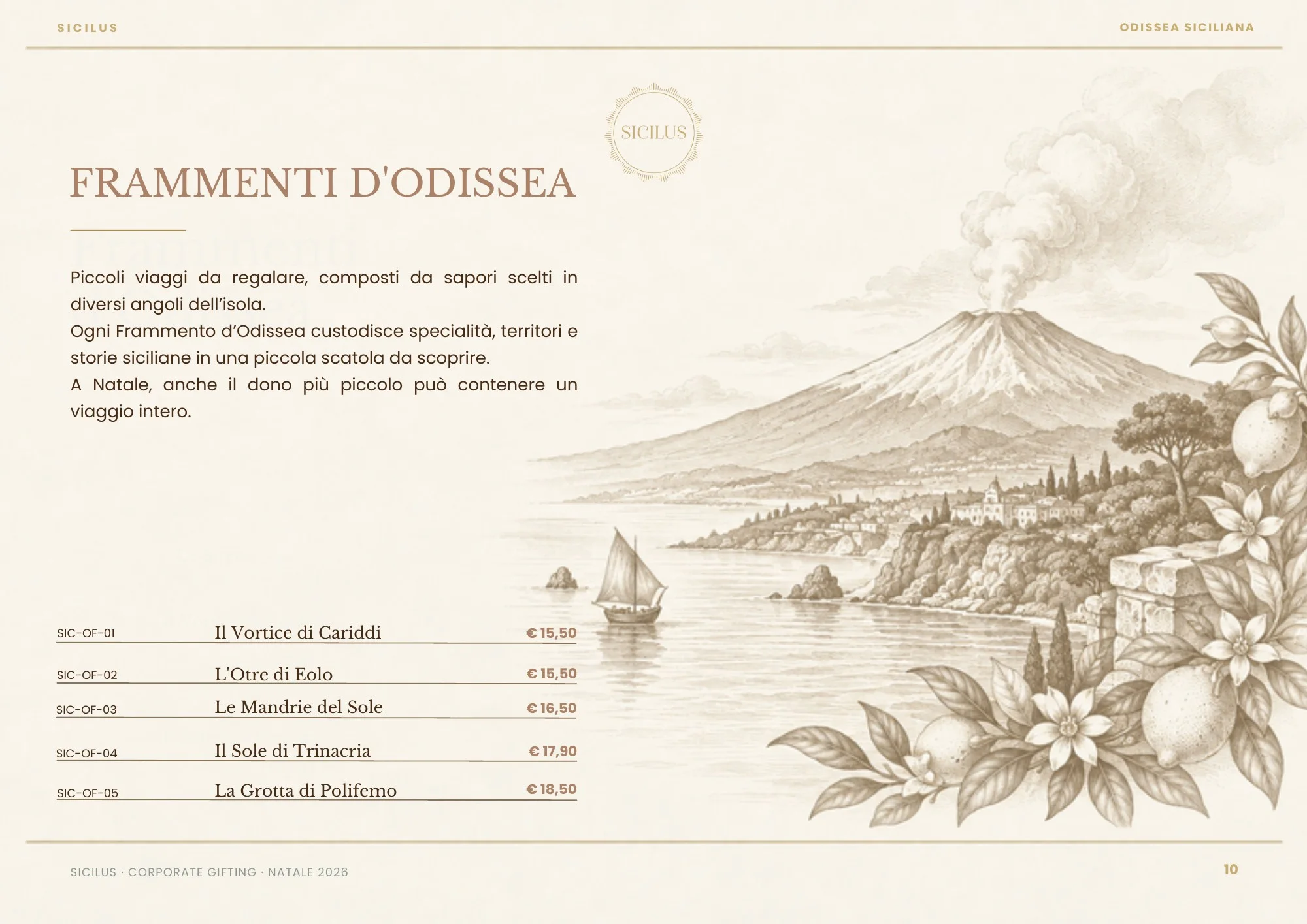 Pagina 10 di Odissea Siciliana Collection 2026