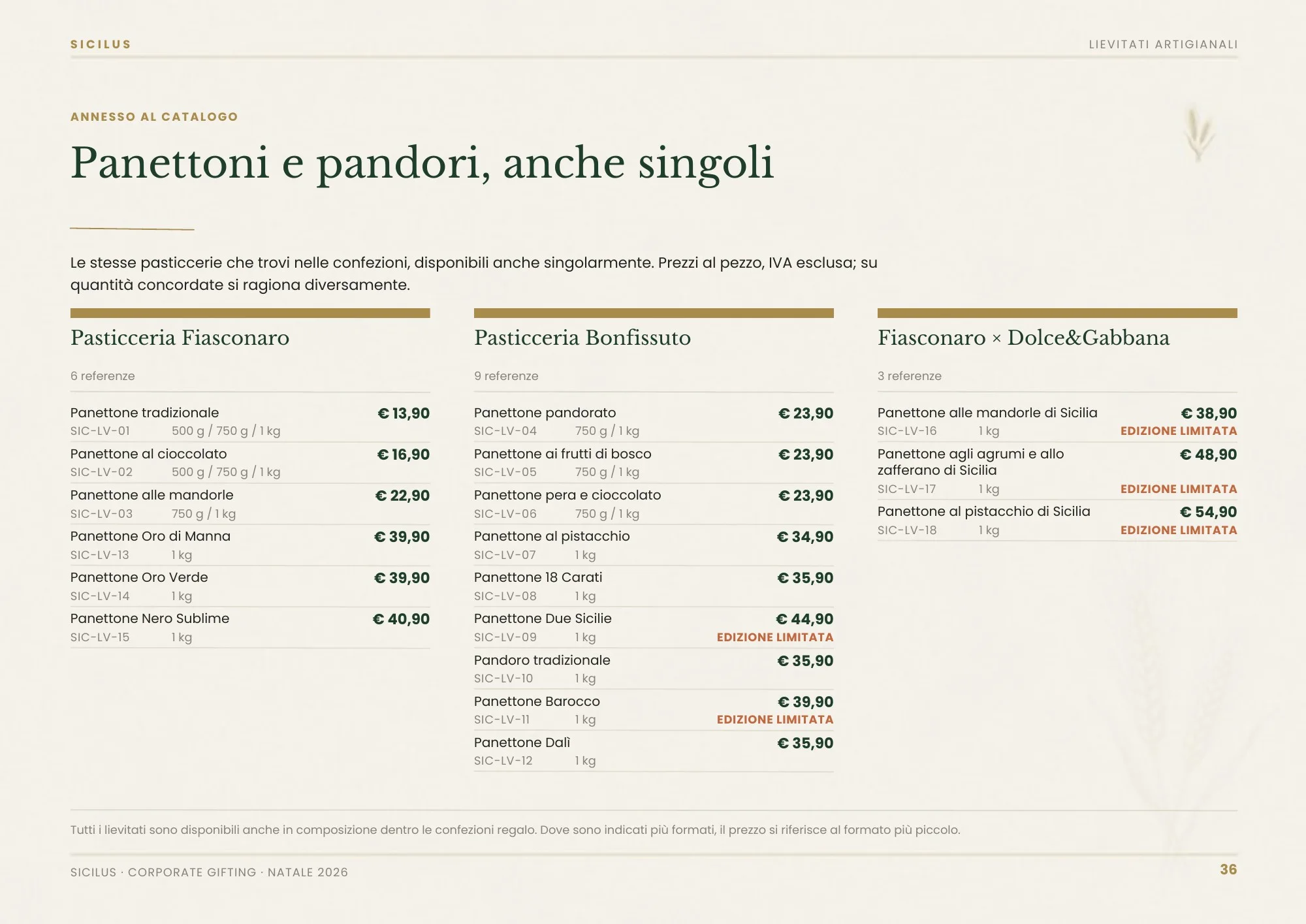 Pagina 36 di Catalogo Tradizionali Sicilus 2026