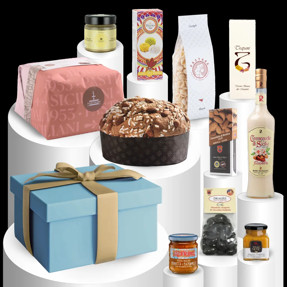 Composizione regalo Sicilus con specialità siciliane selezionate