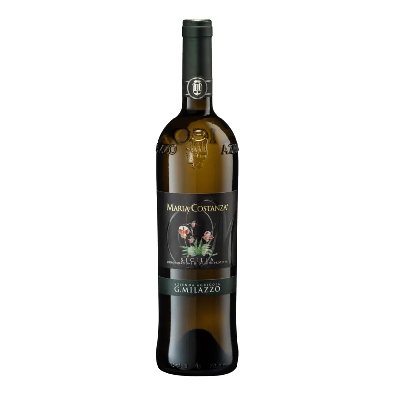 Bottiglia di vino bianco Maria Costanza Milazzo