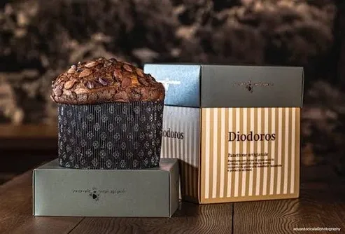 Panettone Diodoros con confezione Bonfissuto