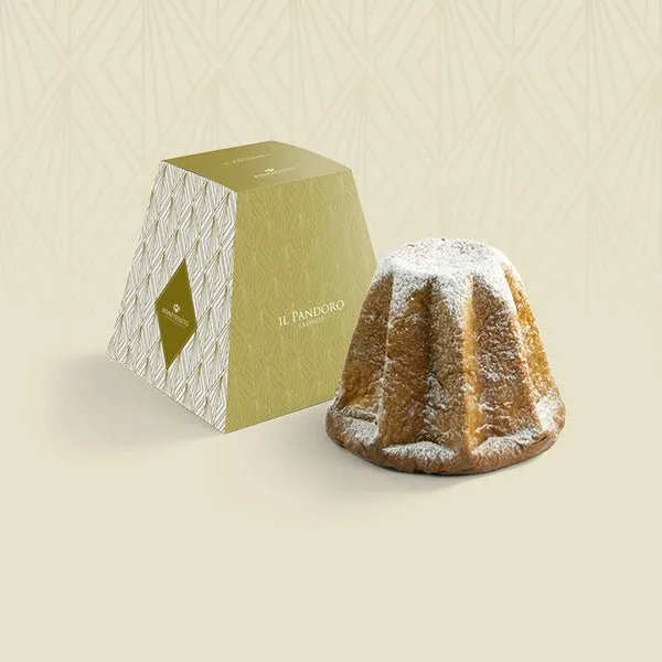 Pandoro classico Bonfissuto con la sua confezione